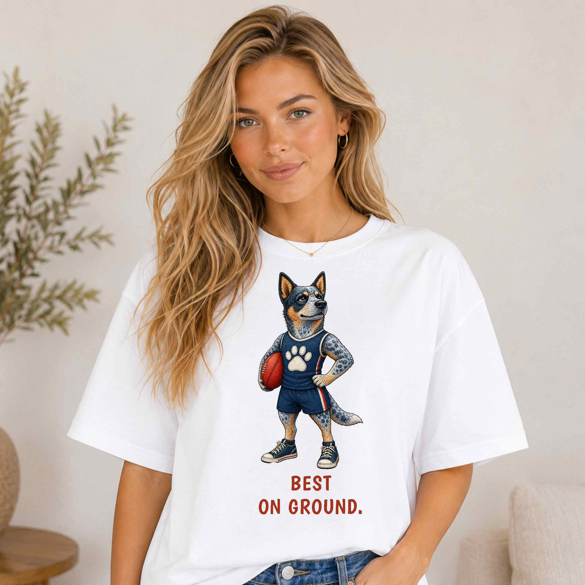 Best On Ground — AFL Blue Heeler Tee