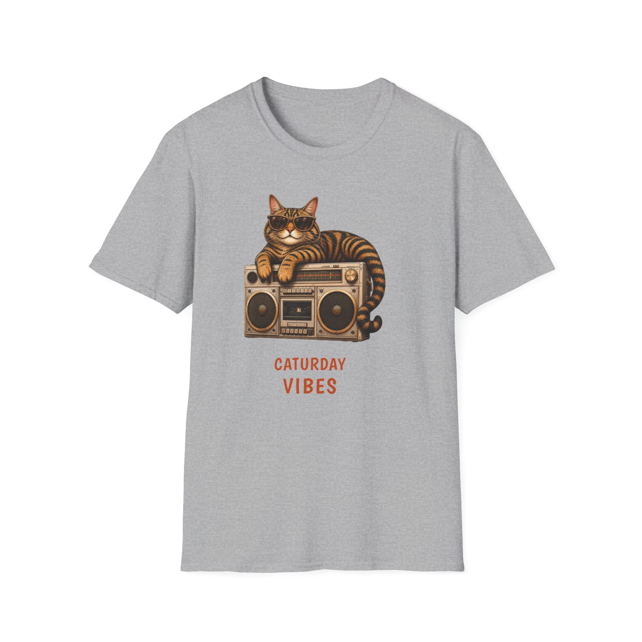 Caturday Vibes — Domestic Divas Cat Boombox Tee