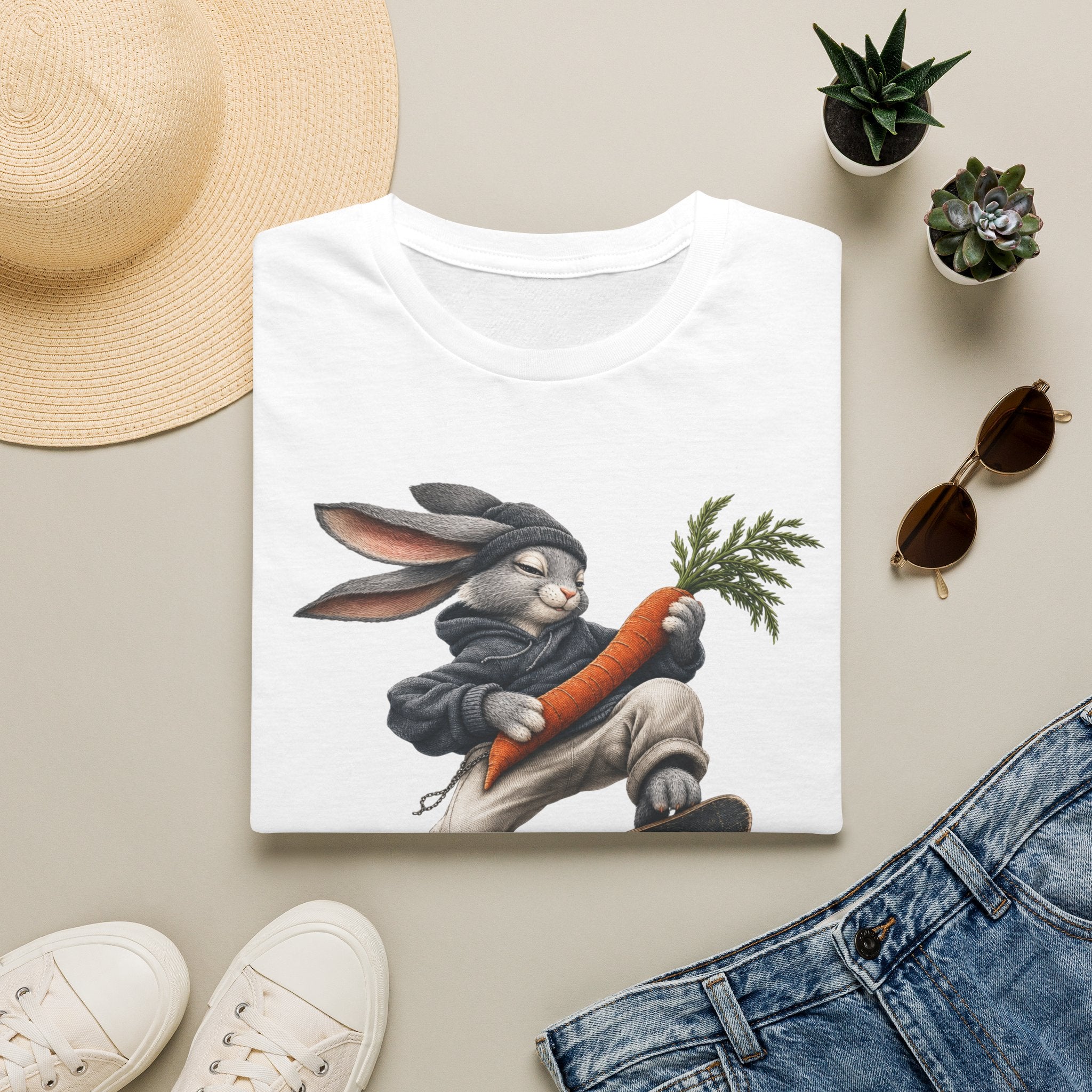 Hop & Roll — Domestic Divas Skateboarding Rabbit Tee