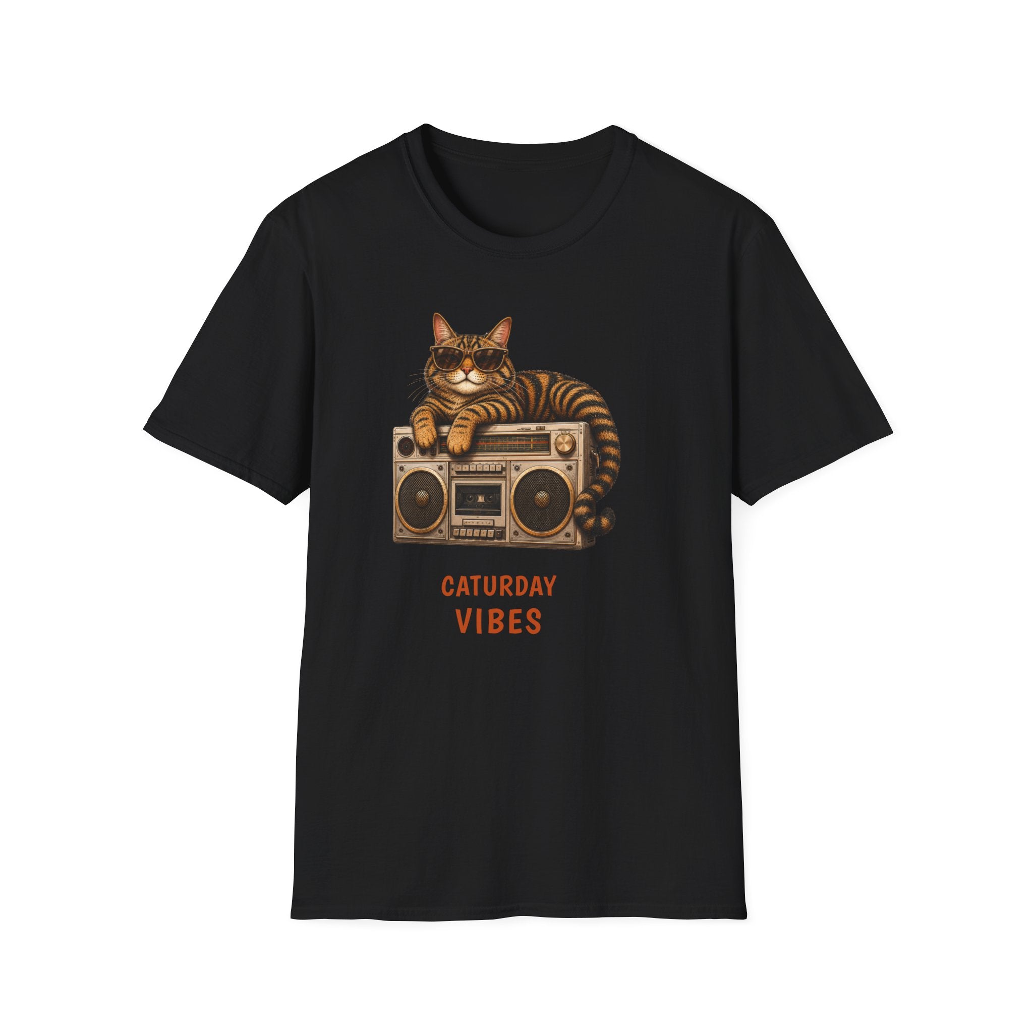 Caturday Vibes — Domestic Divas Cat Boombox Tee