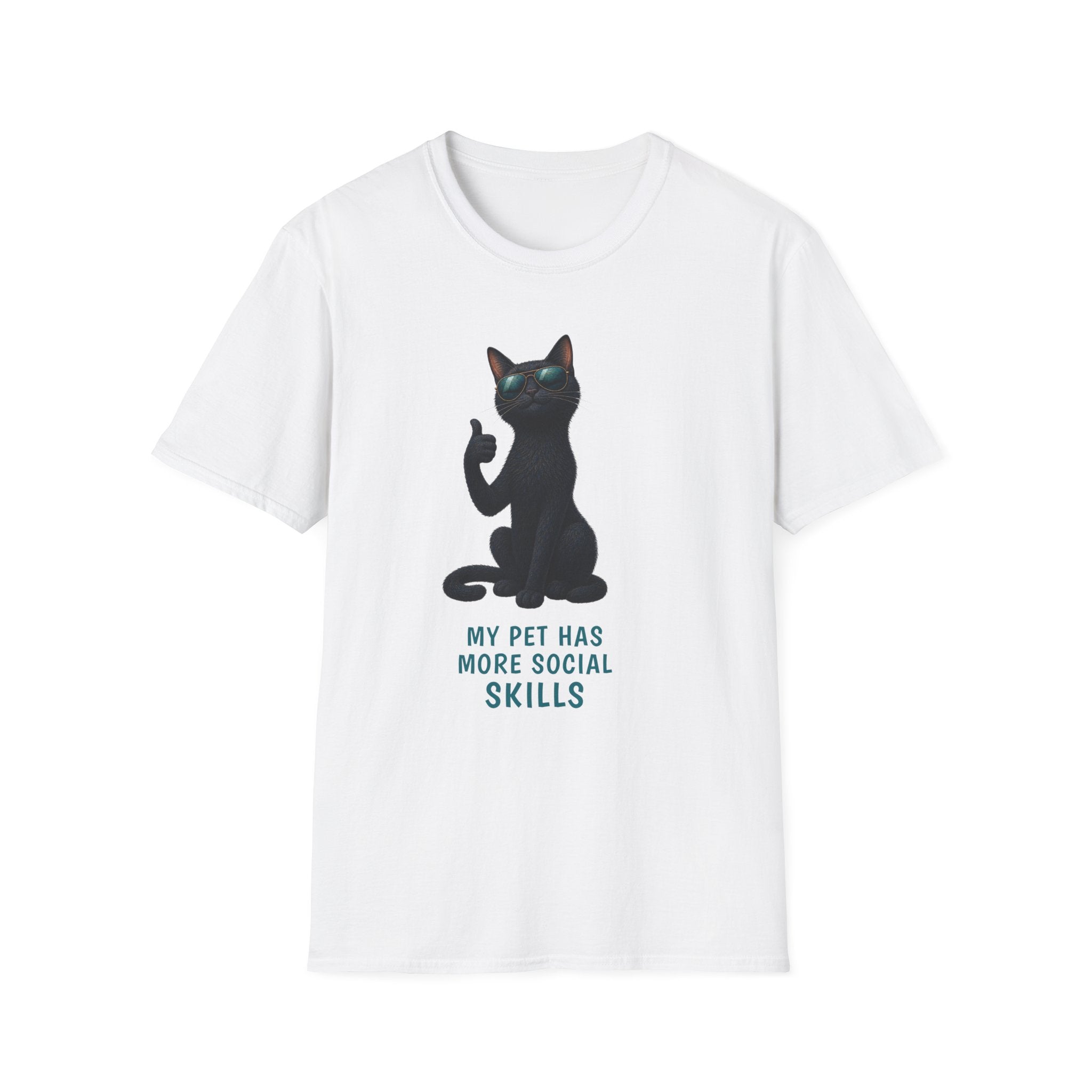 My Pet Has More Social Skills — Domestic Divas Black Cat Tee