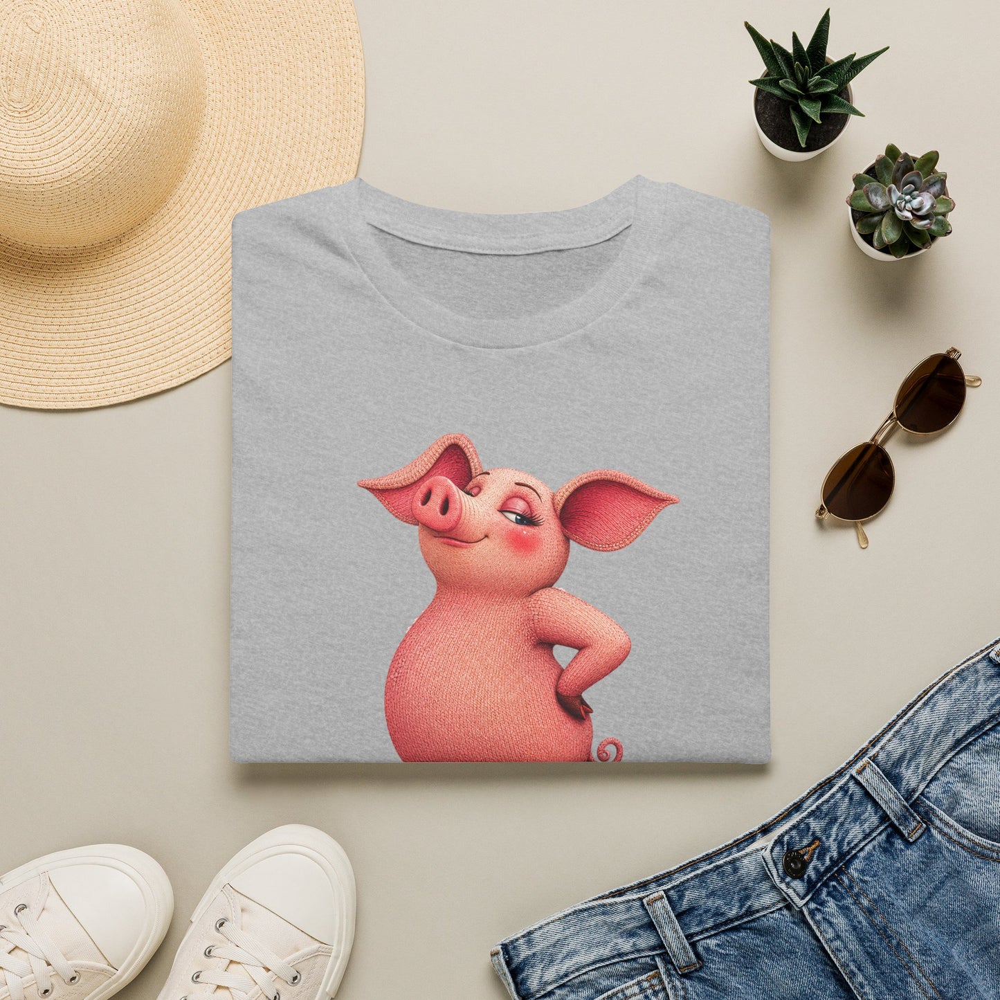 Too Glam to Give a Ham — Barnyard Baddies Pig Tee