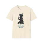 My Pet Has More Social Skills — Domestic Divas Black Cat Tee