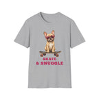 Skate & Snuggle — Domestic Divas French Bulldog Tee