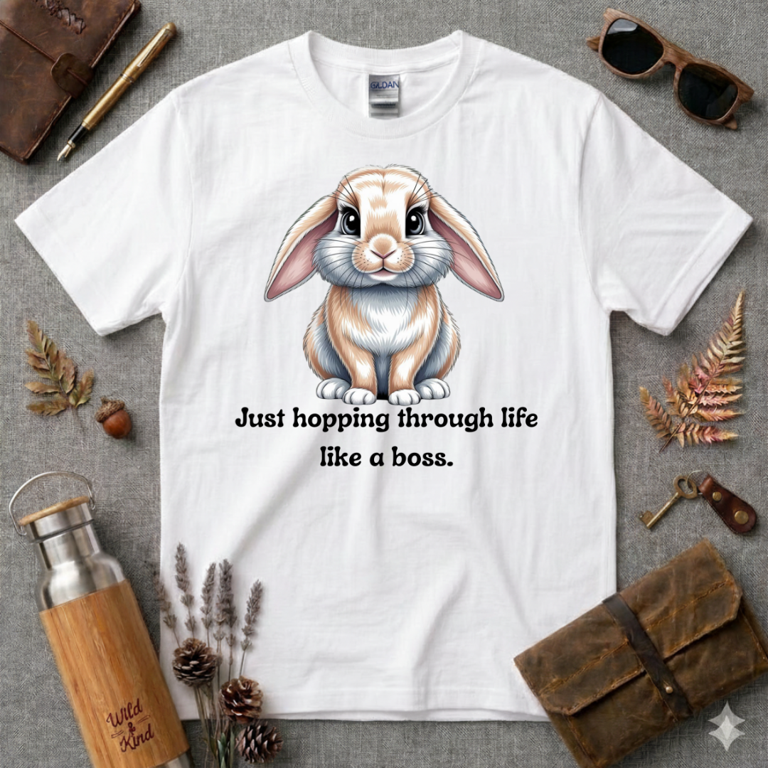 Just Hopping through Life Bunny T-Shirt