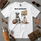 Barks and Buckets Schnauzer Basketball T-Shirt