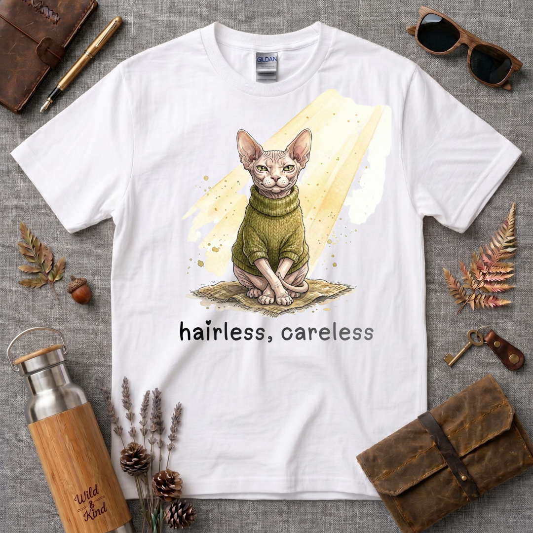 Hairless, Careless Cat T-Shirt