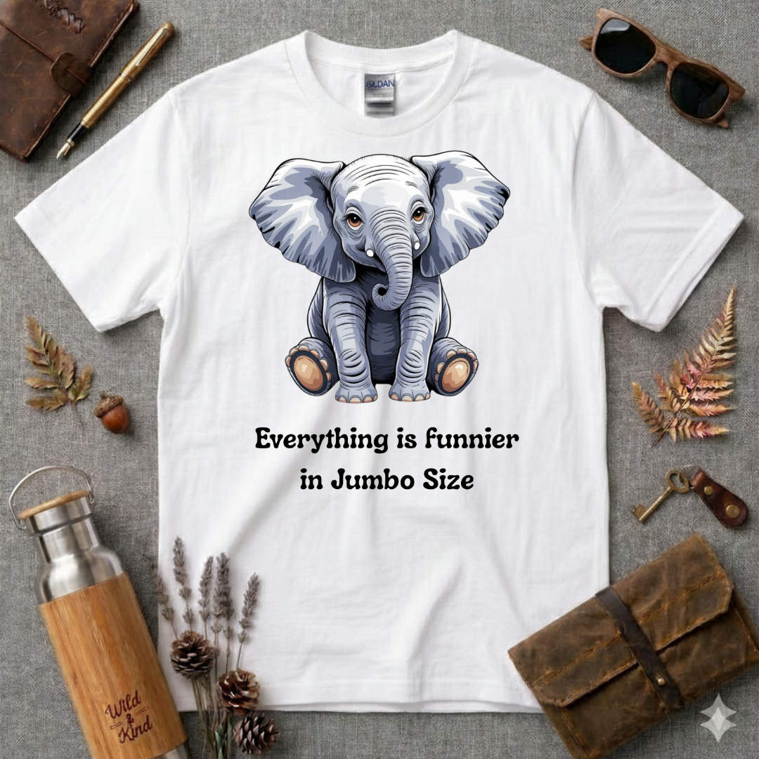 Everything is Funnier Elephant T-Shirt