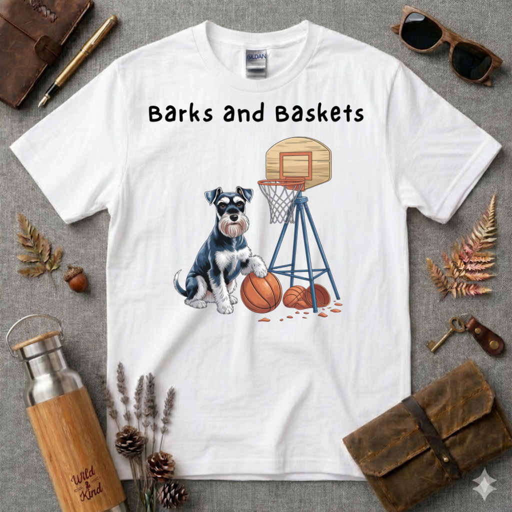 Barks and Baskets Schnauzer no 2 T-Shirt