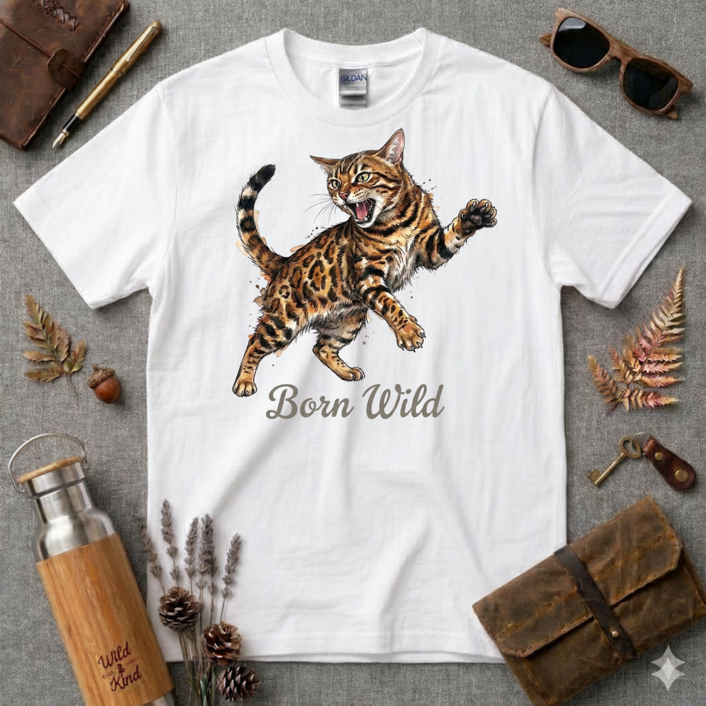 Born Wild Cat T-Shirt