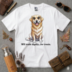 Trade dignity for treats Golden Retriever T-Shirt