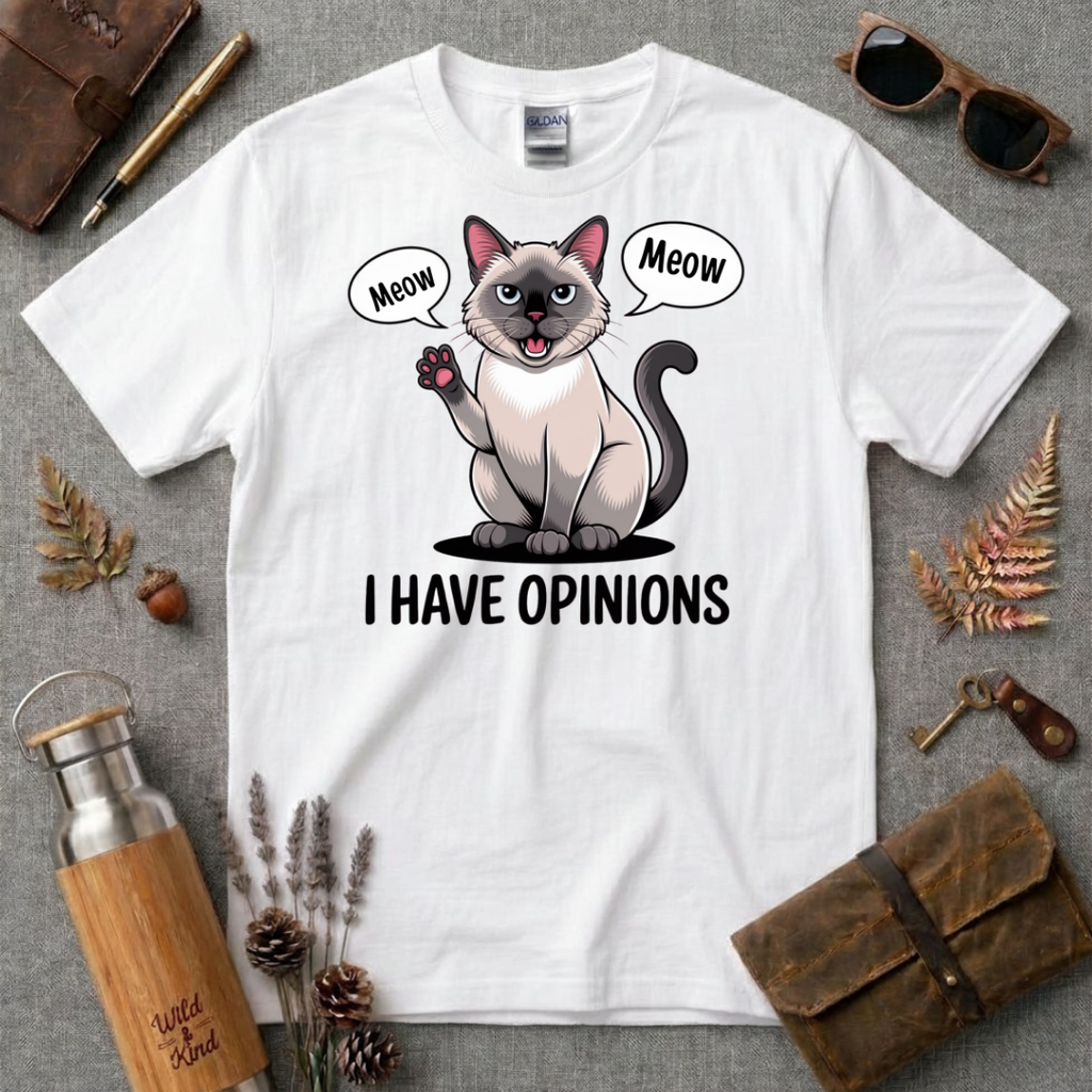I have opinions Siamese Cat T-Shirt