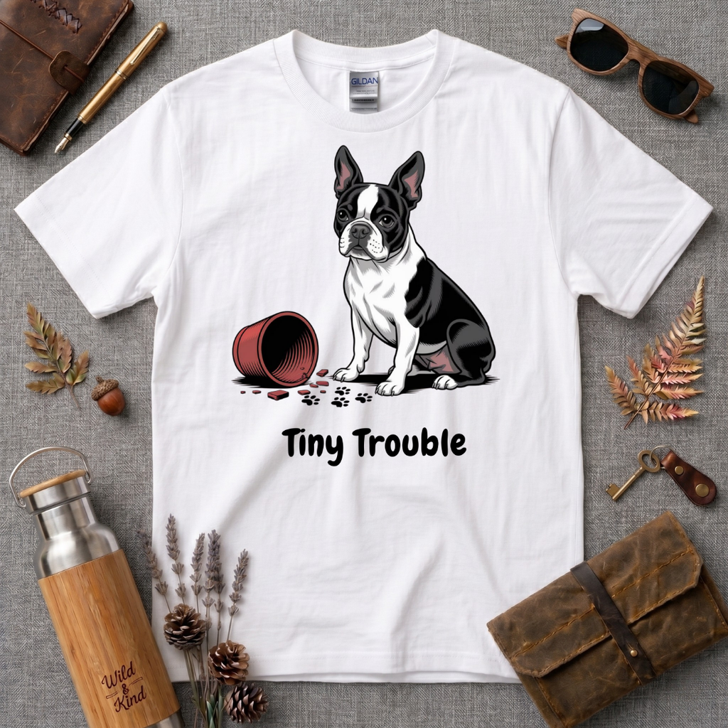 Tiny Trouble French Bull Dog T-Shirt