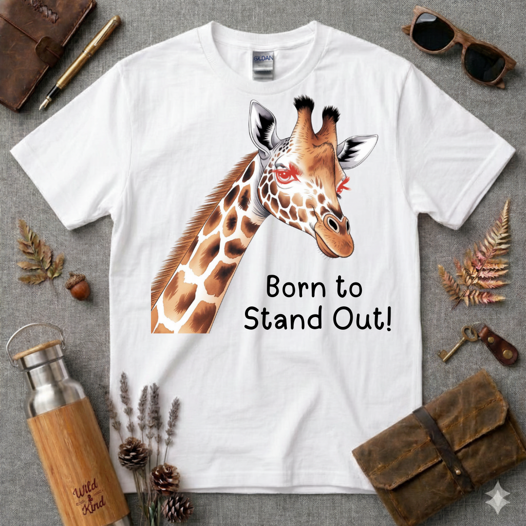 Born to Stand out Giraffel T-Shirt