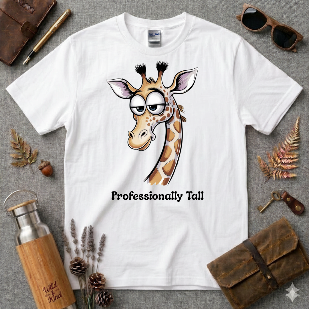 Professionally Tall Giraffe T-Shirt