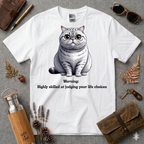 Warning Highly Skilled Cartoon Cat T-Shirt