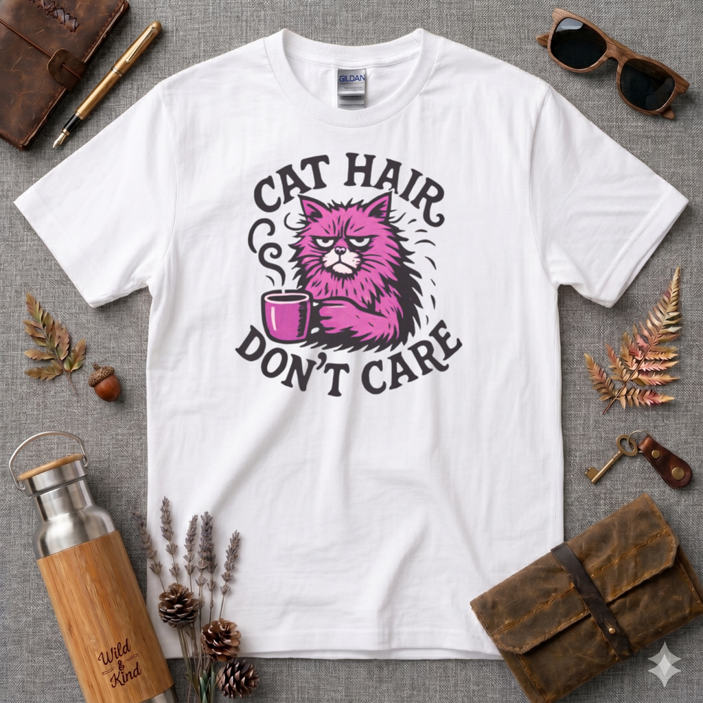 Cat Hair Don't Care T-Shirt