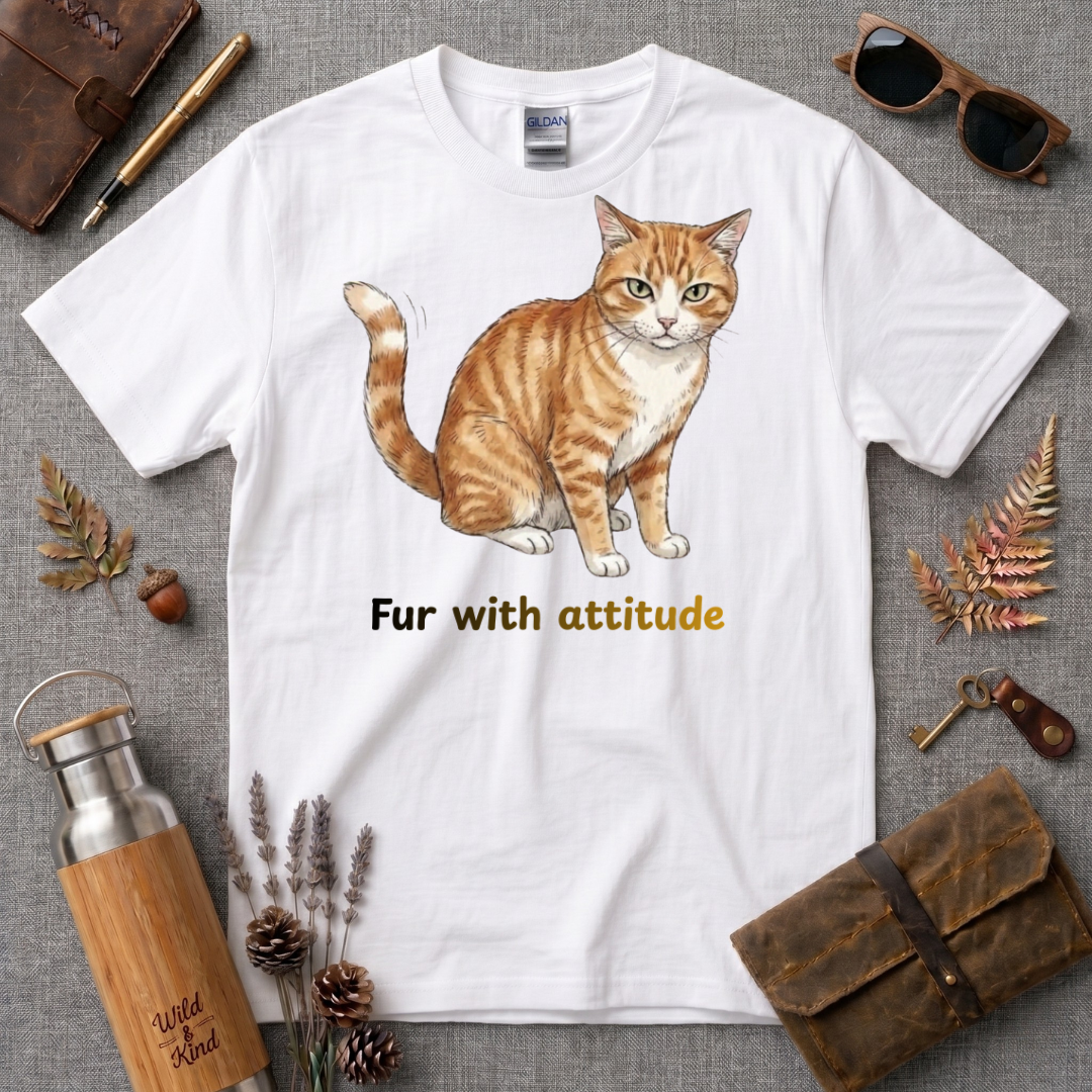 Fur with Attitude Cat T-Shirt