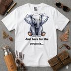 Just Here for the Peanuts Elephant T-Shirt