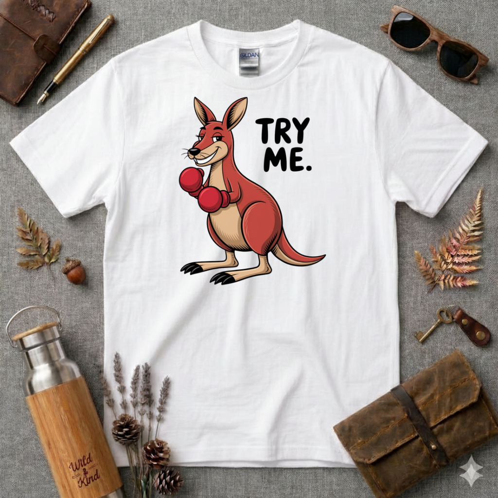 Try Me Kangaroo T-Shirt