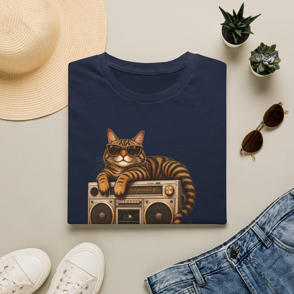Caturday Vibes — Domestic Divas Cat Boombox Tee