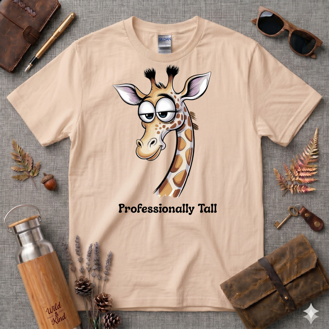 Professionally Tall Giraffe T-Shirt