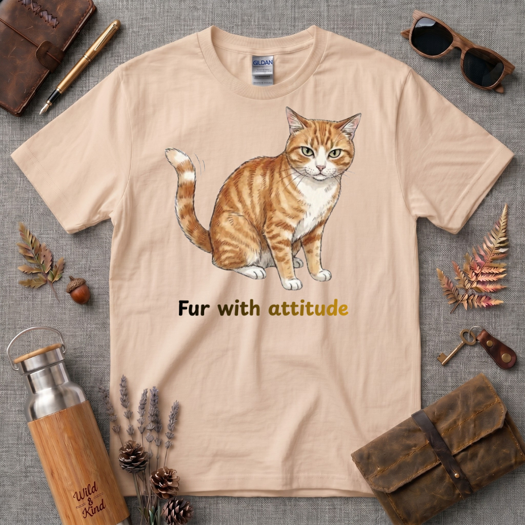 Fur with Attitude Cat T-Shirt