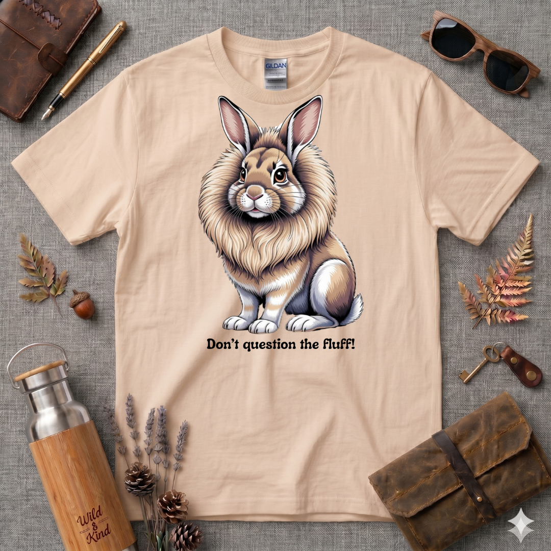 Dont question the floof Cartoon Bunny T-Shirt