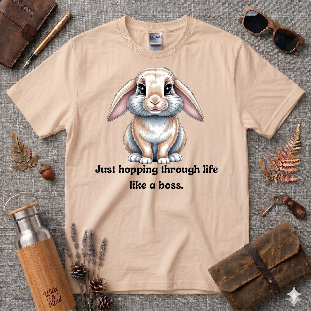 Just Hopping through Life Bunny T-Shirt