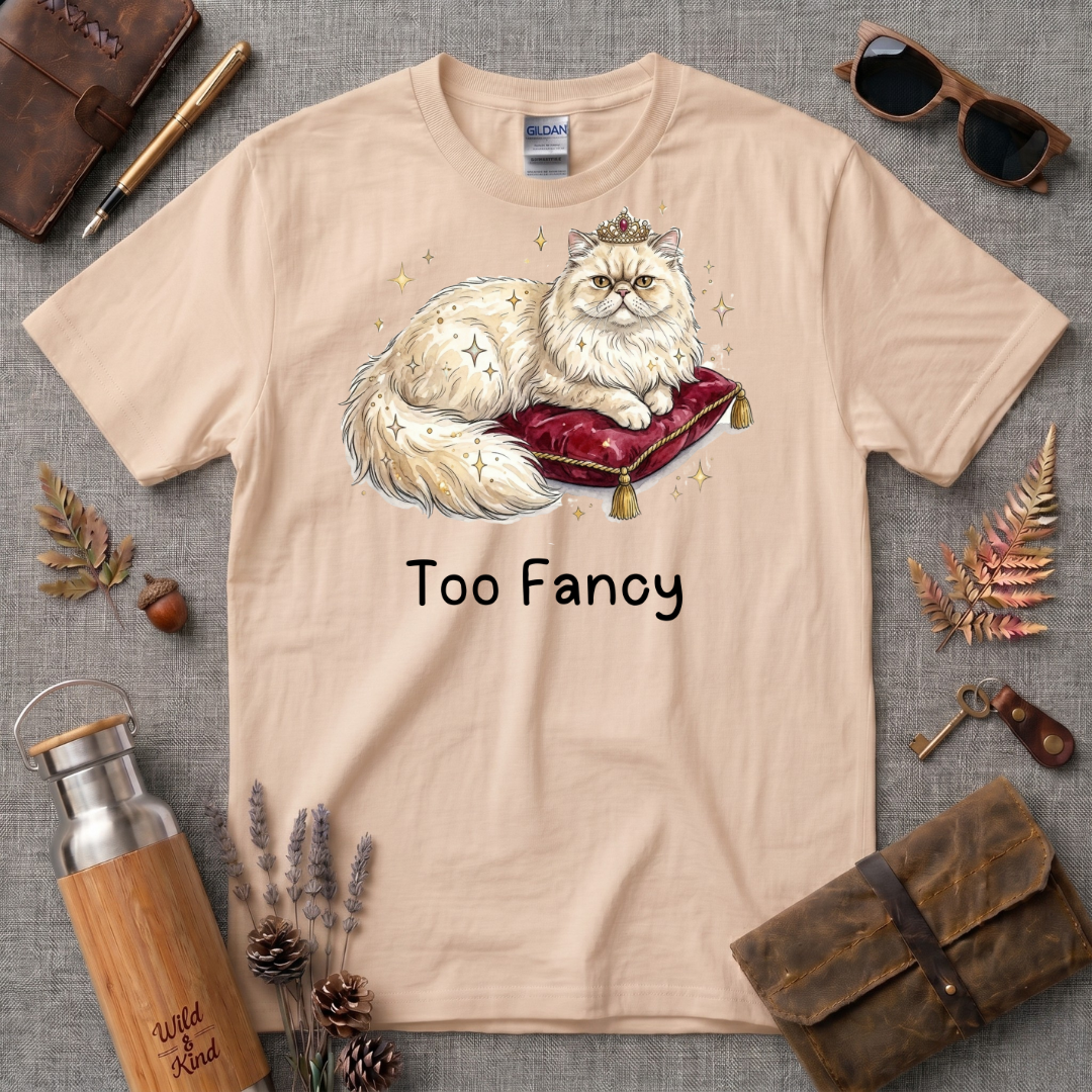 Too Fancy Cat T-Shirt