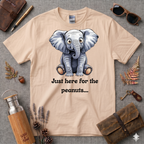Just Here for the Peanuts Elephant T-Shirt