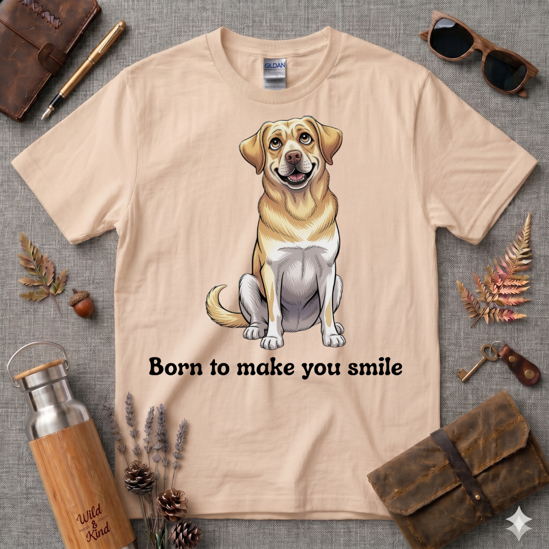 Born to make you smile Labrador T-Shirt