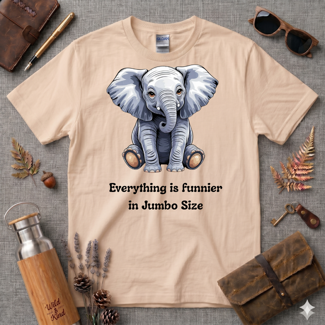 Everything is Funnier Elephant T-Shirt