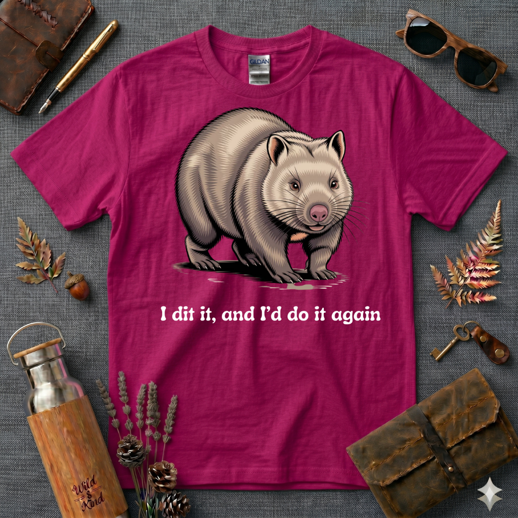 I did it and I'd do it again Wombat T-Shirt