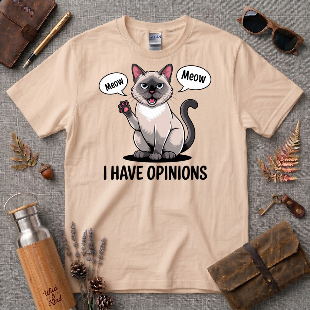 I have opinions Siamese Cat T-Shirt