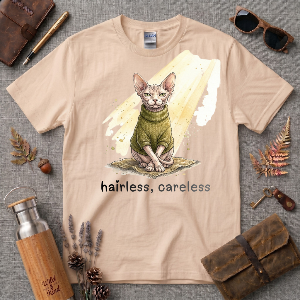 Hairless, Careless Cat T-Shirt