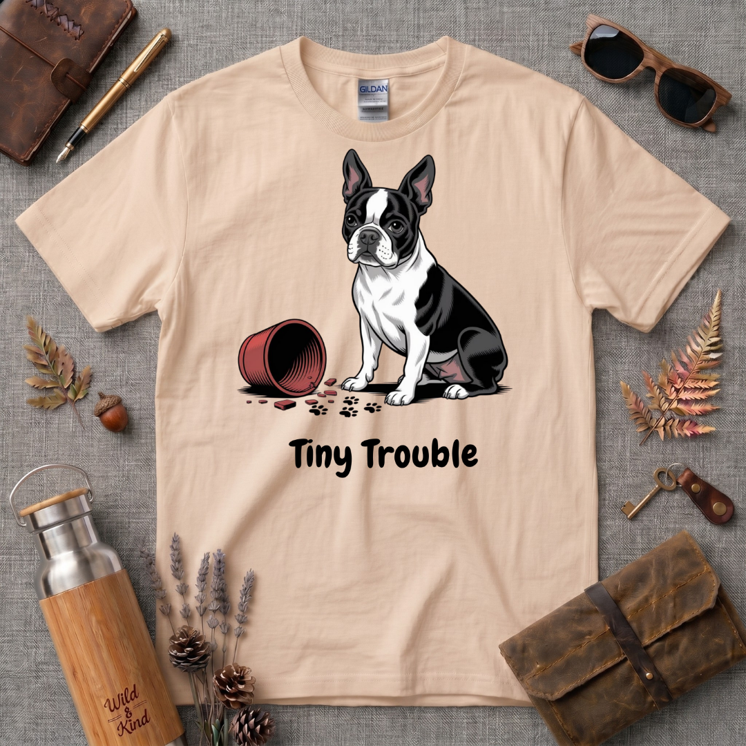 Tiny Trouble French Bull Dog T-Shirt