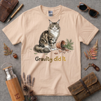 Gravity Did It Dog T-Shirt