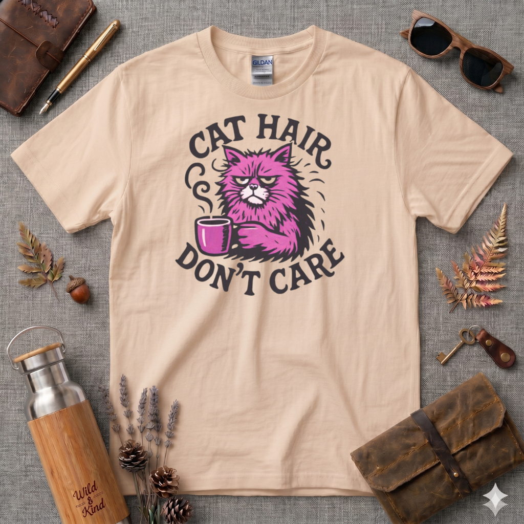 Cat Hair Don't Care T-Shirt