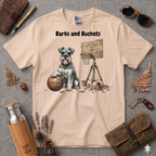 Barks and Buckets Schnauzer Basketball T-Shirt