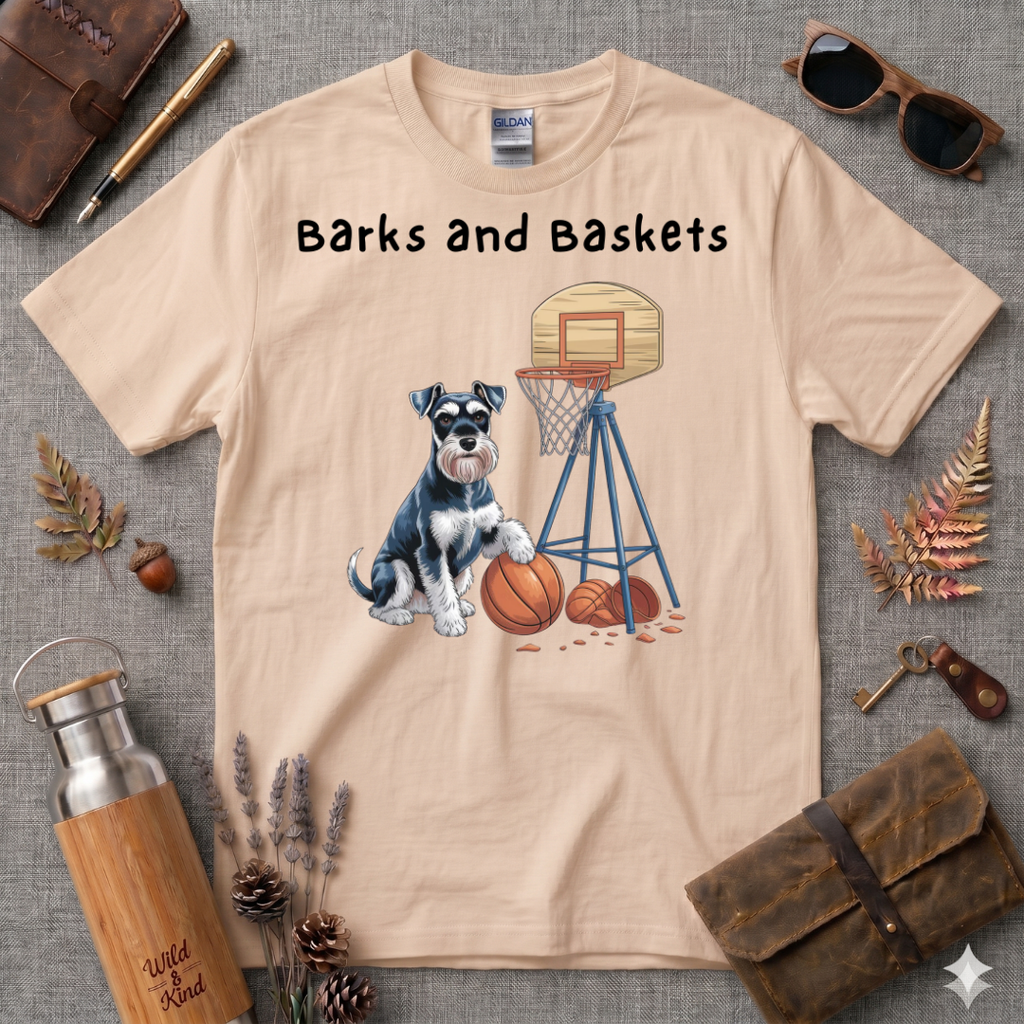 Barks and Baskets Schnauzer no 2 T-Shirt