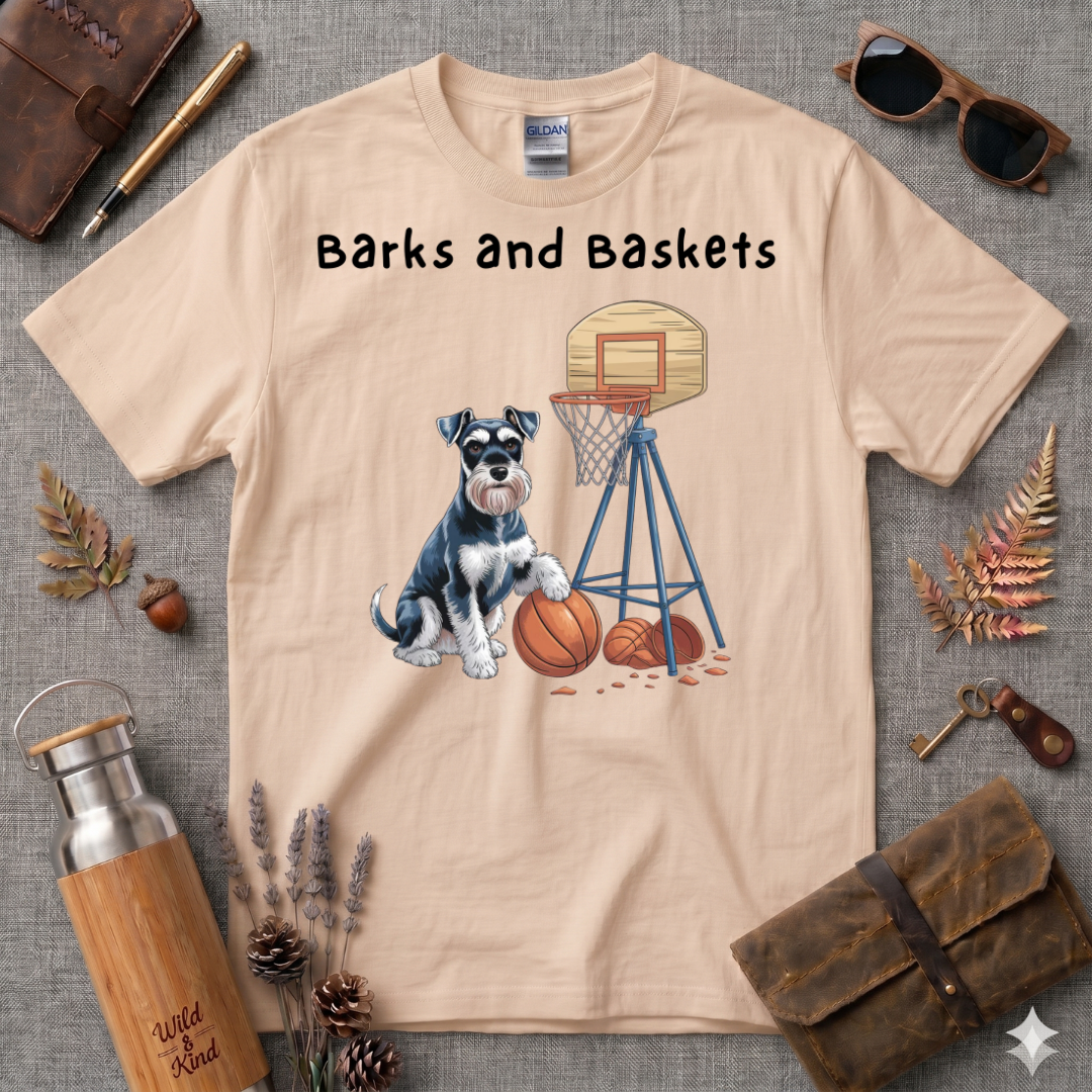 Barks and Baskets Schnauzer no 2 T-Shirt