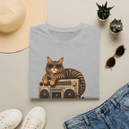 Caturday Vibes — Domestic Divas Cat Boombox Tee