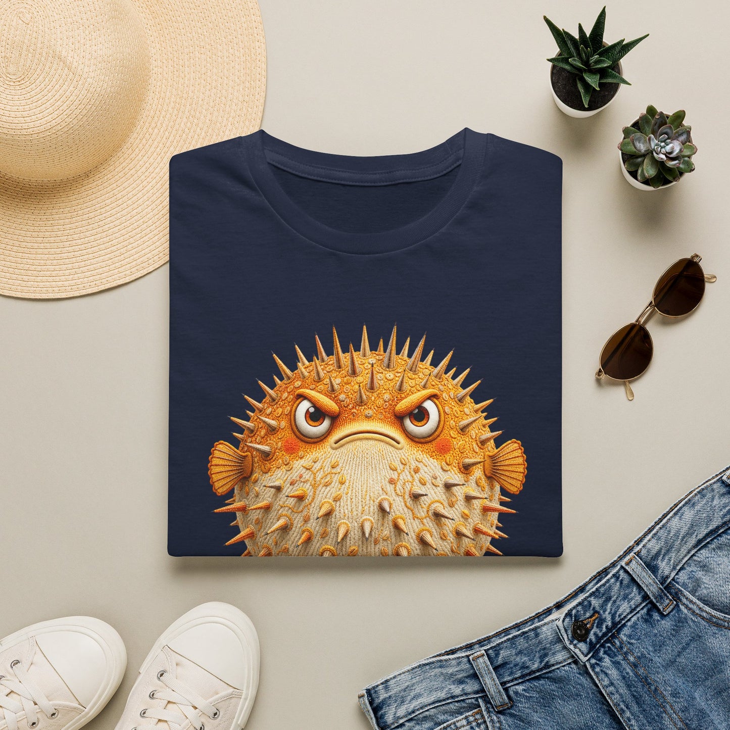 Don't Push Me — Reef Rebels Pufferfish Tee