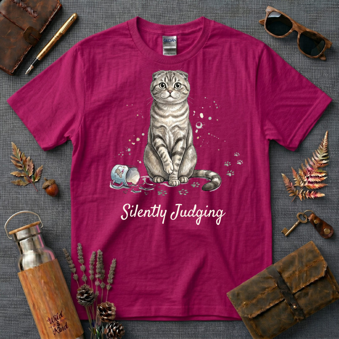 Silently Judging Cat T-Shirt