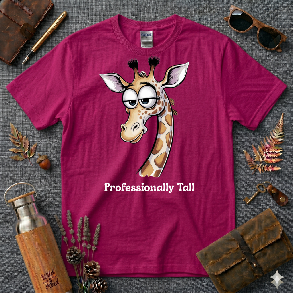 Professionally Tall Giraffe T-Shirt