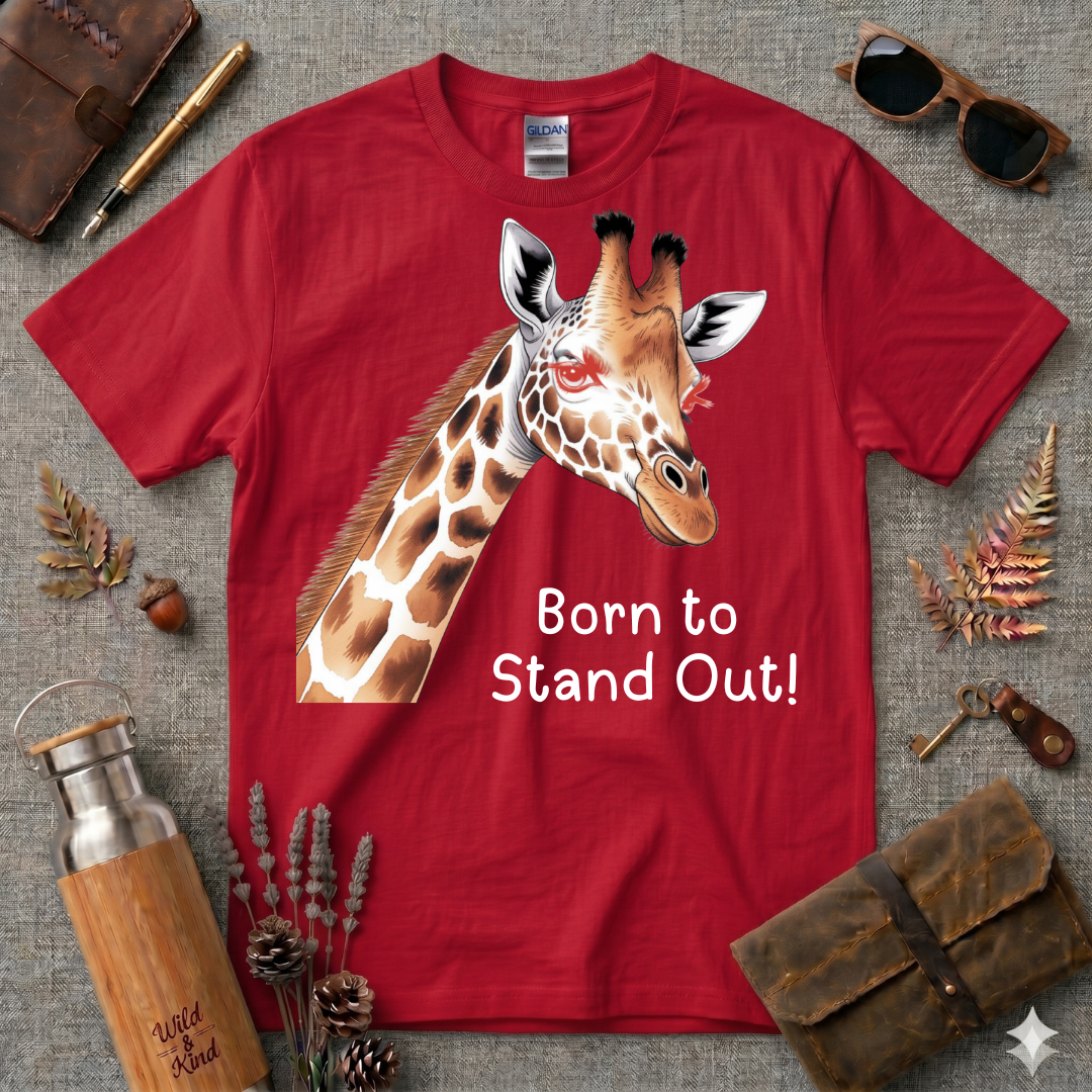 Born to Stand out Giraffel T-Shirt