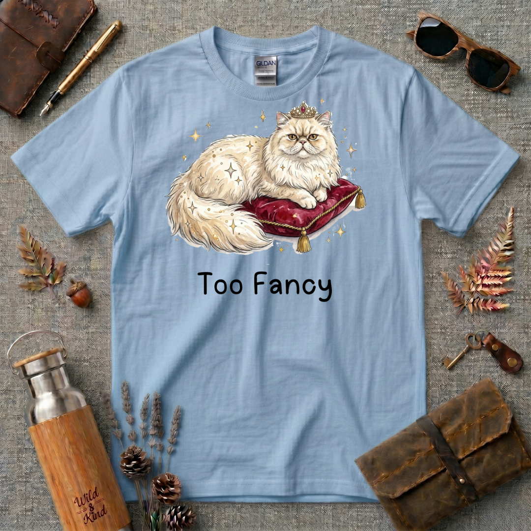 Too Fancy Cat T-Shirt