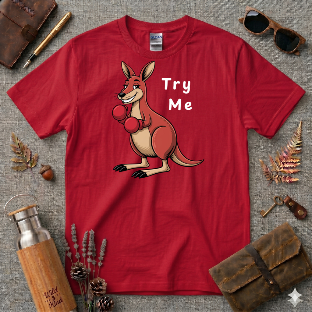 Try Me Kangaroo T-Shirt