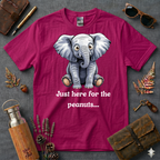 Just Here for the Peanuts Elephant T-Shirt